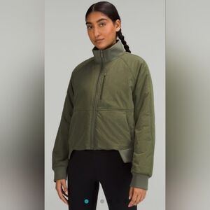 Lululemon Insulated Bomber Jacket size 12 Olive GreenOlive Green Women's Jacket